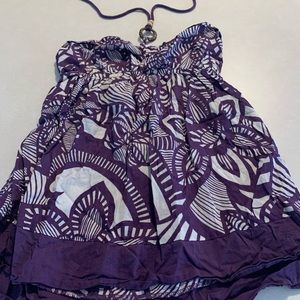 cute and comfortable purple neck tied shirt